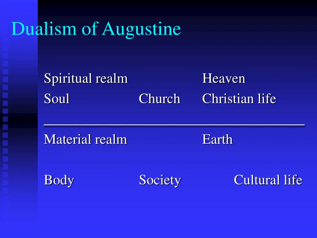 dualism of augustine