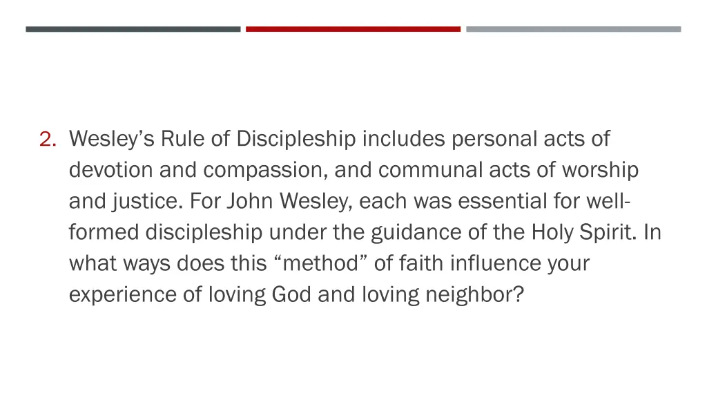 2 wesley s rule of discipleship includes personal