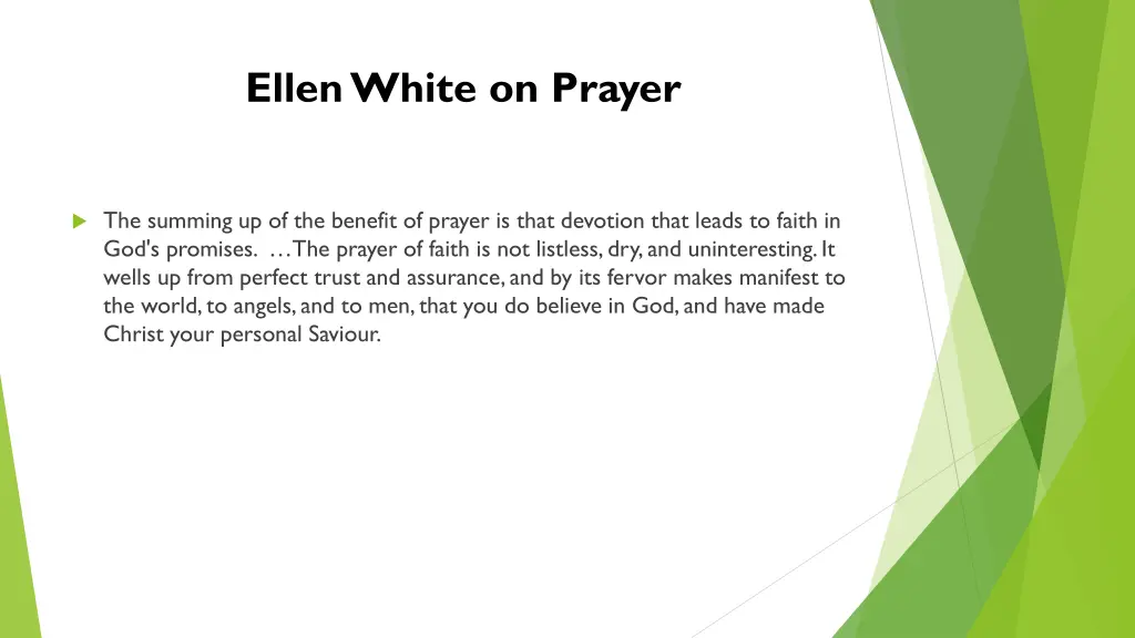 ellen white on prayer 1