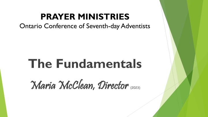 prayer ministries ontario conference of seventh