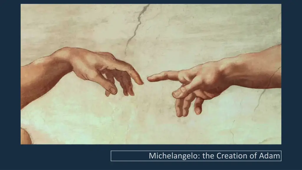 michelangelo the creation of adam