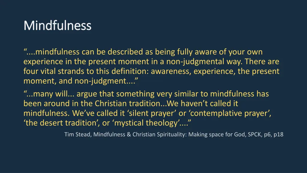 mindfulness mindfulness