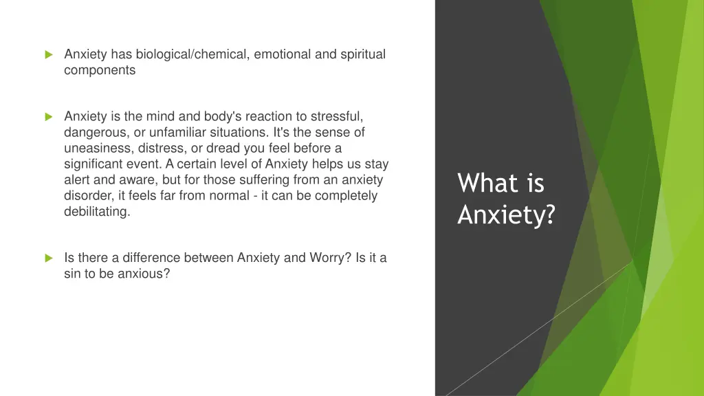 anxiety has biological chemical emotional