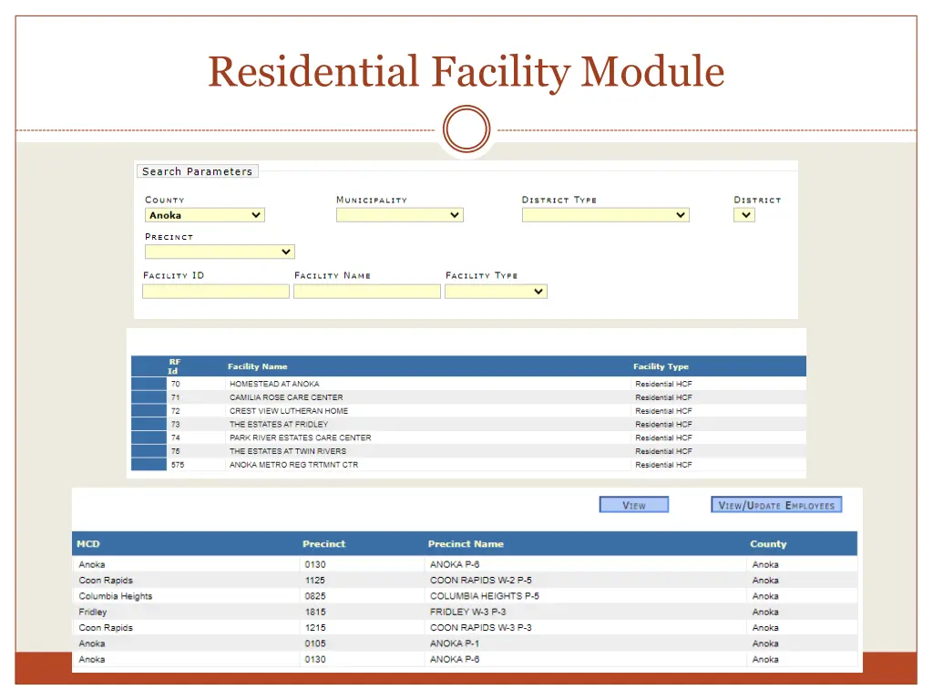 residential facility module