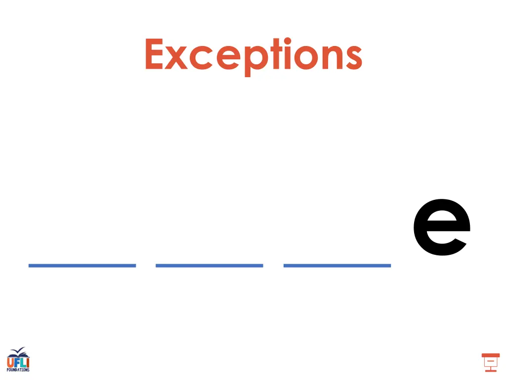 exceptions