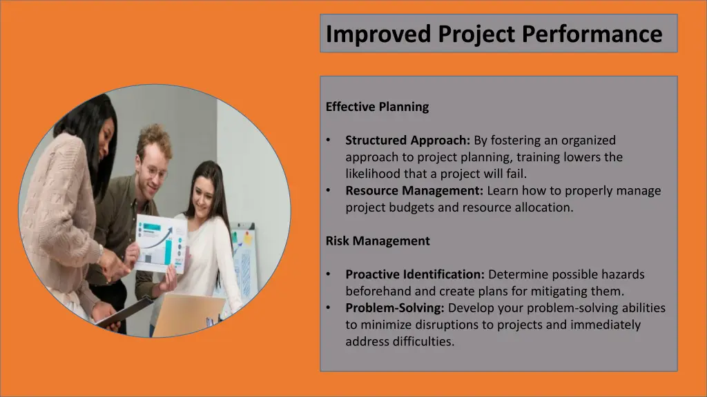 improved project performance