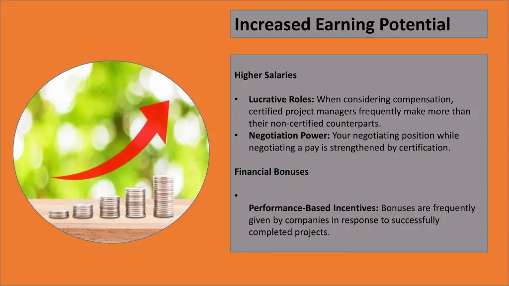 increased earning potential