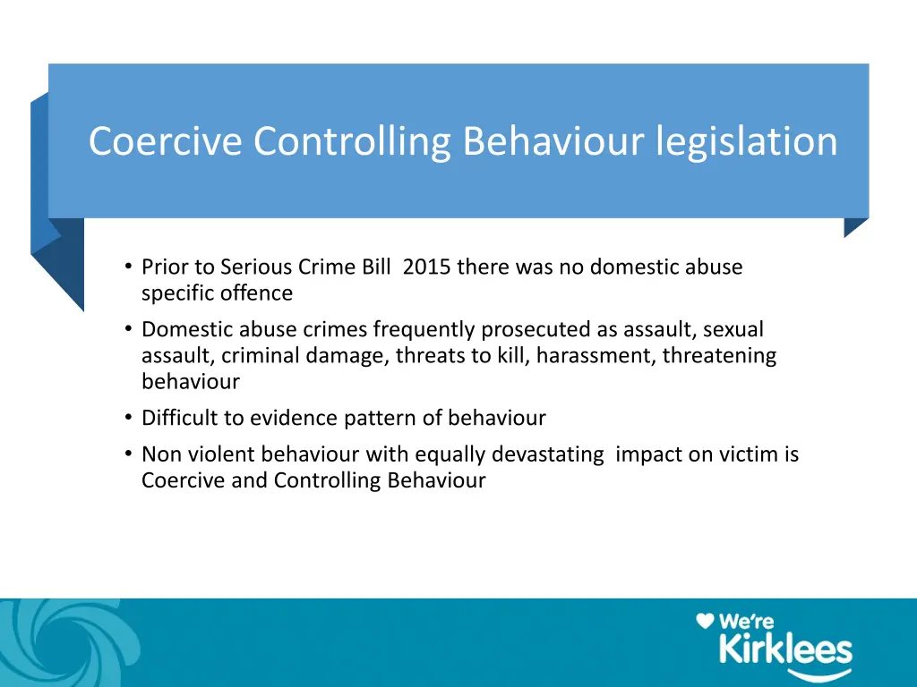 coercive controlling behaviour legislation