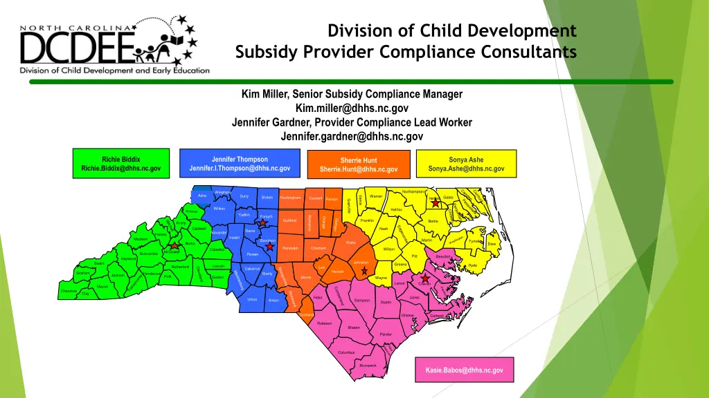 division of child development subsidy provider