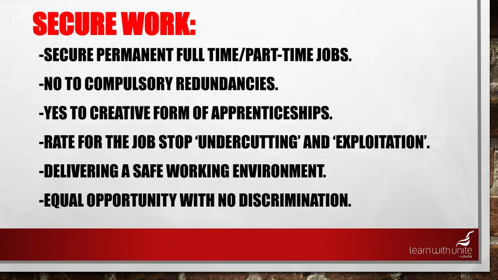 secure work secure work secure permanent full