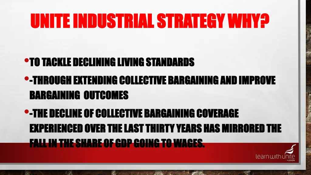 unite industrial strategy why unite industrial