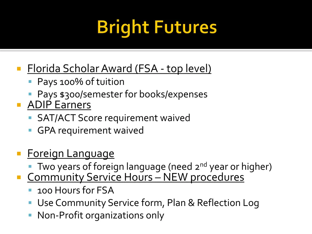 florida scholar award fsa top level pays