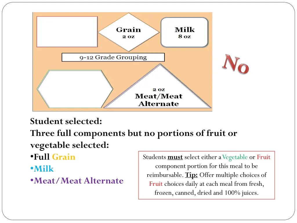 student selected three full components