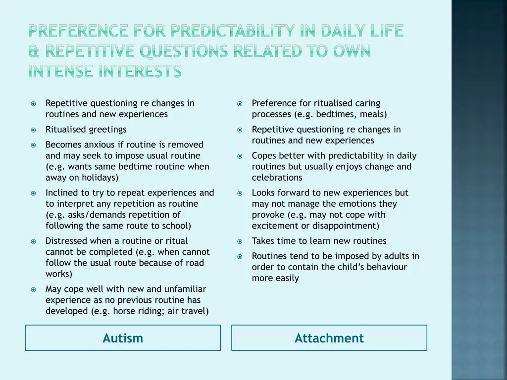 preference for predictability in daily life