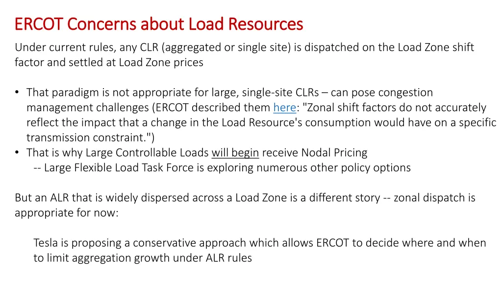 ercot concerns about load resources ercot