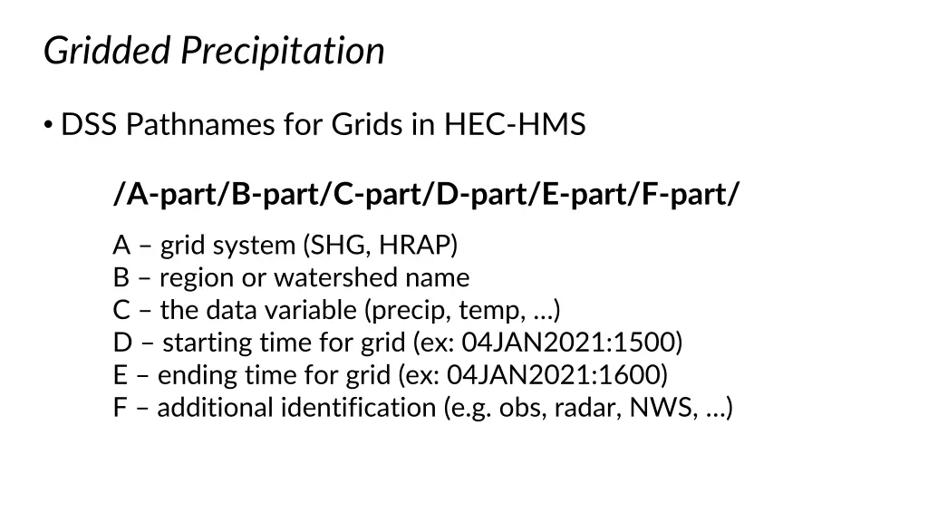 gridded precipitation 2