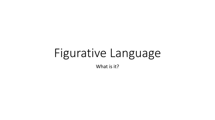 figurative language