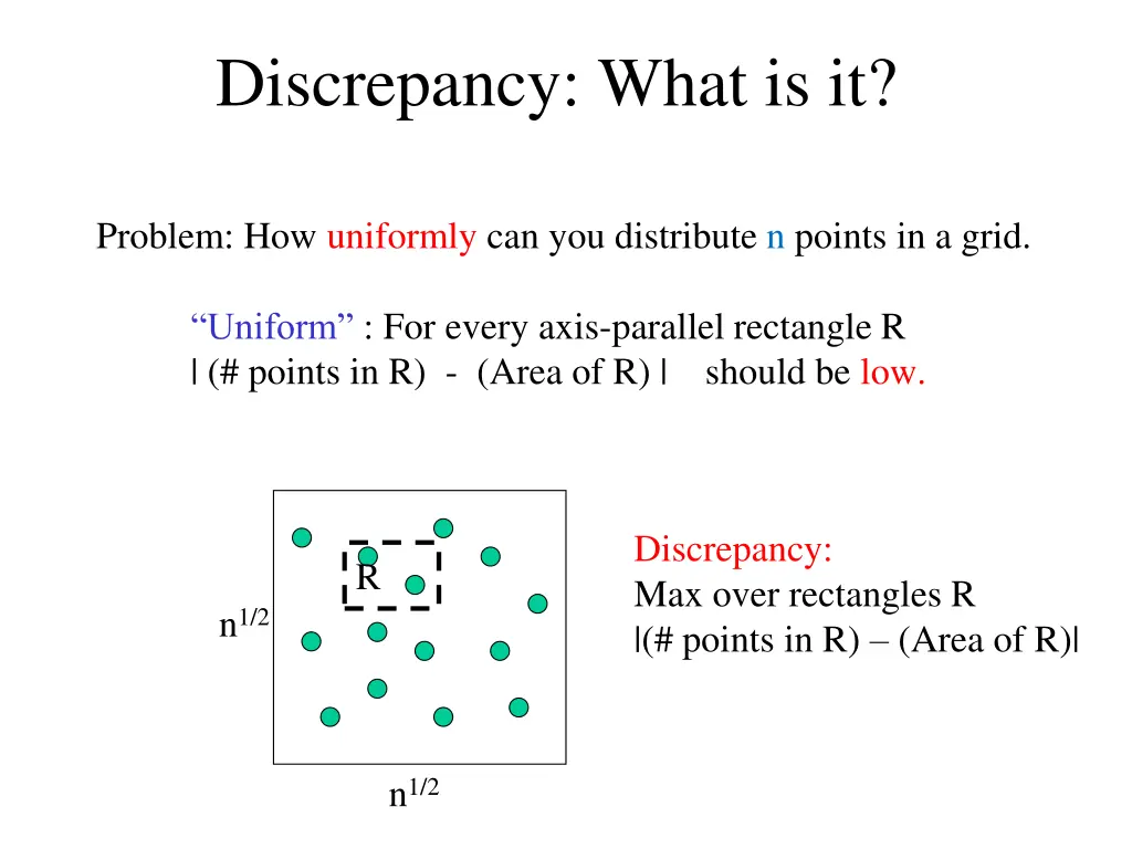 discrepancy what is it 1