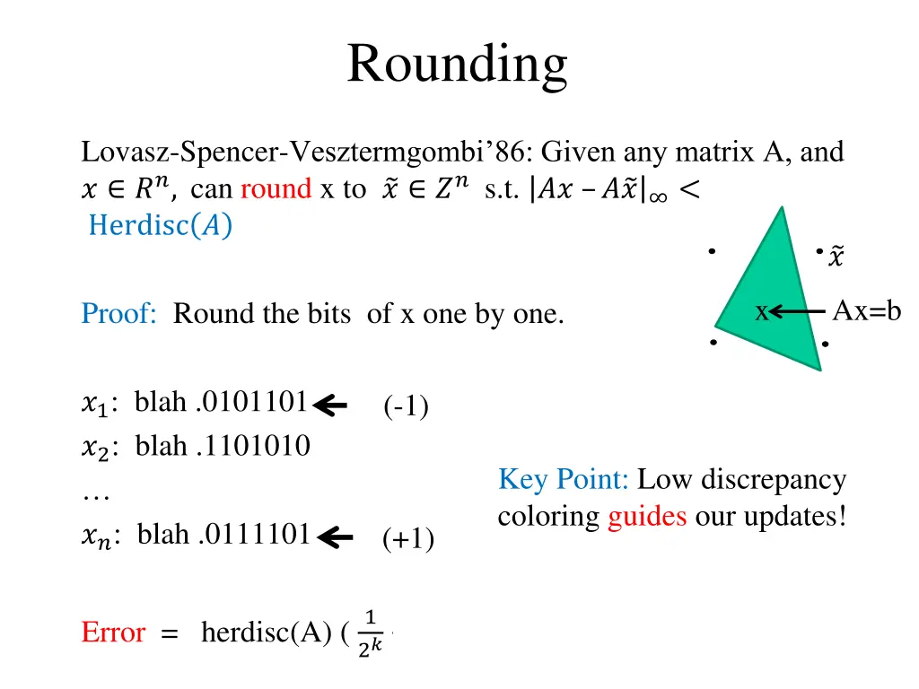 rounding