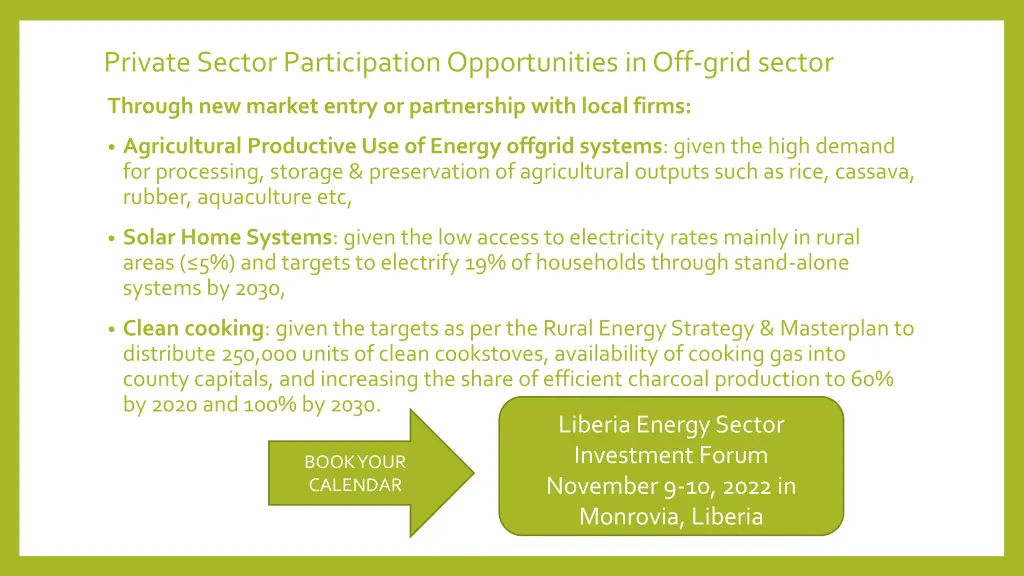 private sector participation opportunities