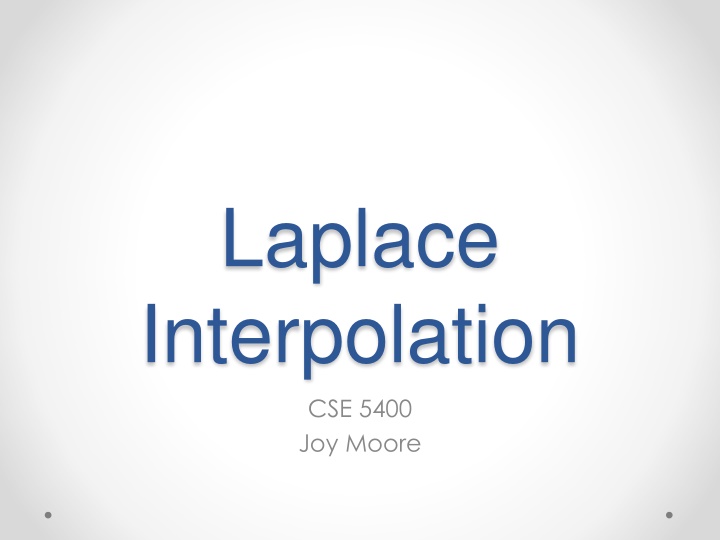 laplace interpolation