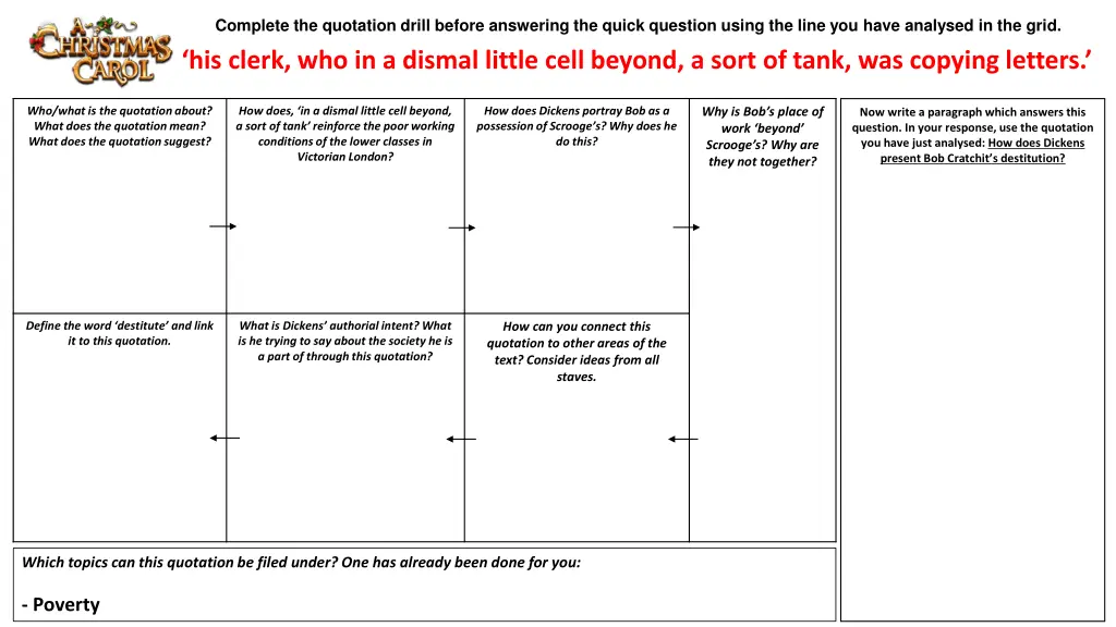 complete the quotation drill before answering 1