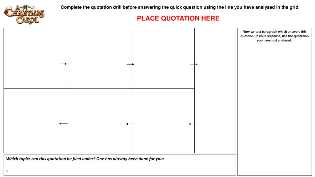 complete the quotation drill before answering 10