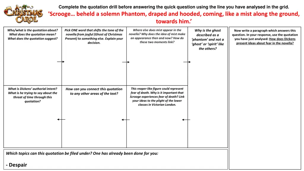 complete the quotation drill before answering 8