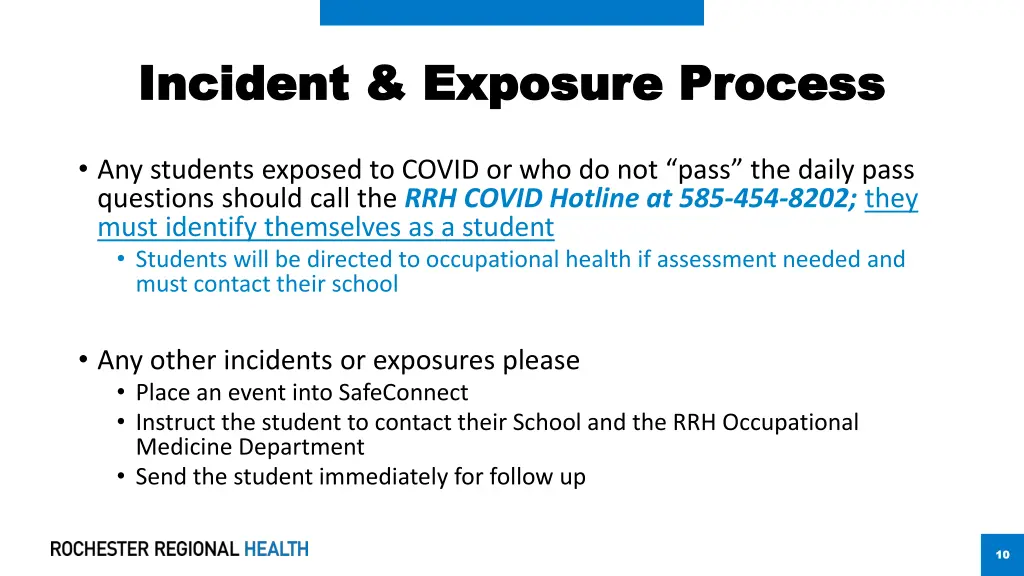 incident exposure process incident exposure