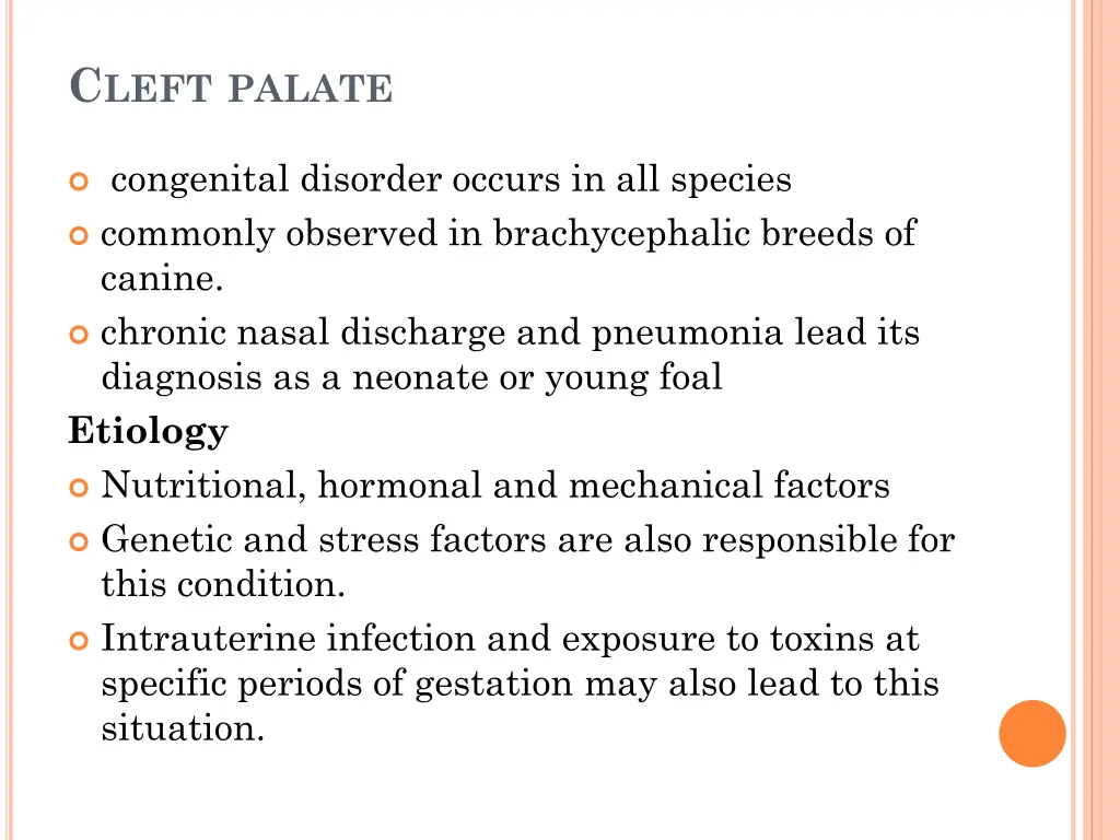 c left palate