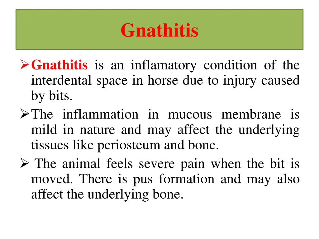 gnathitis