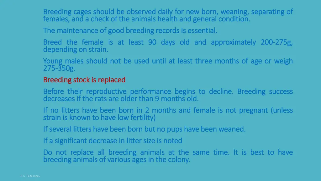 breeding breeding cages females females