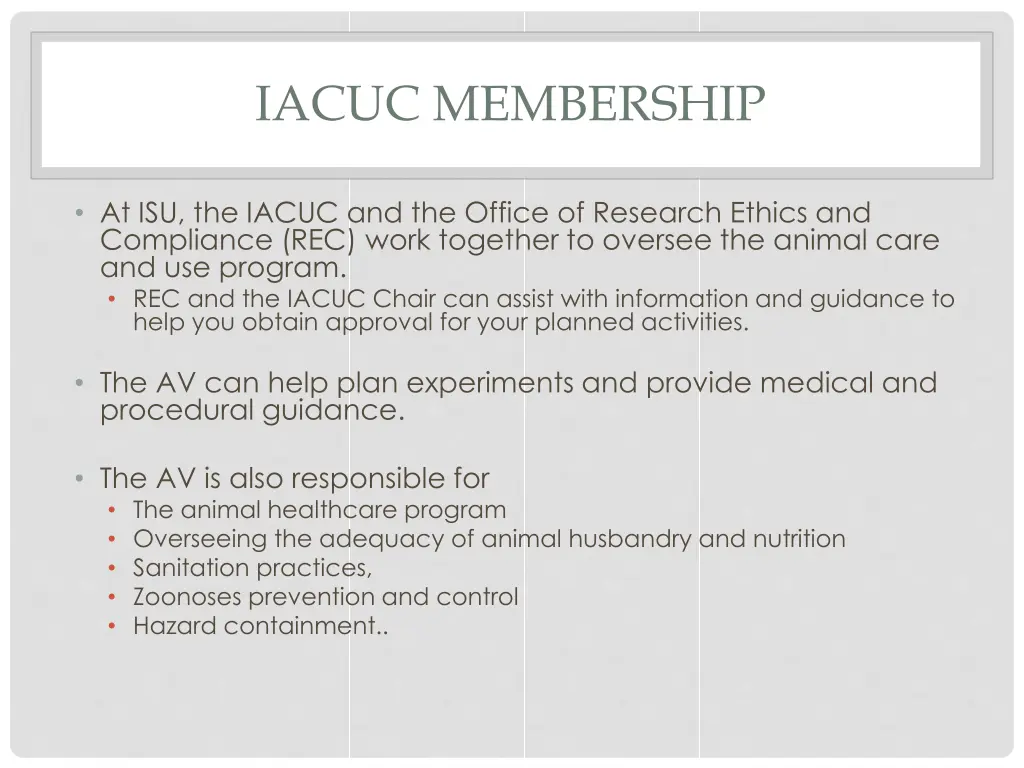 iacuc membership 1