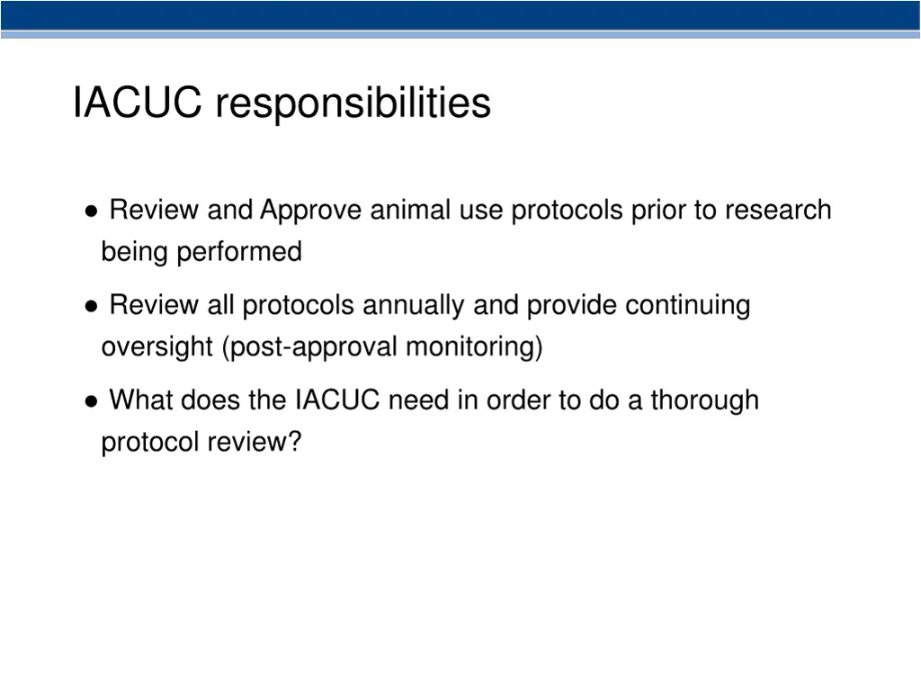 iacuc responsibilities 1