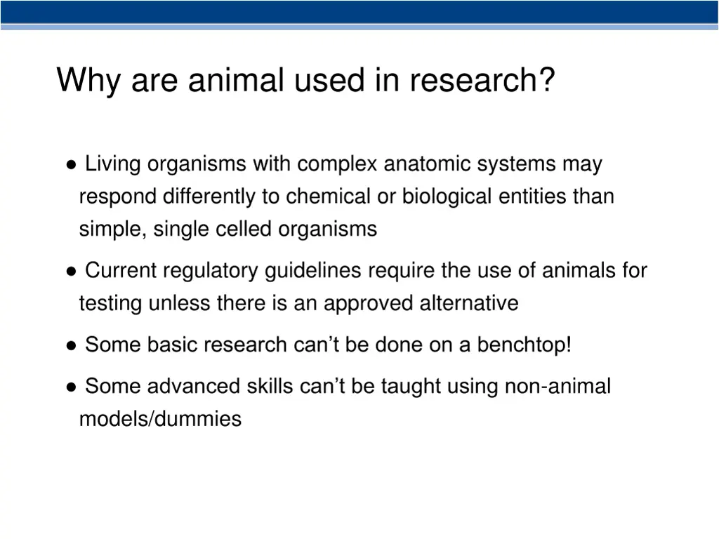 why are animal used in research