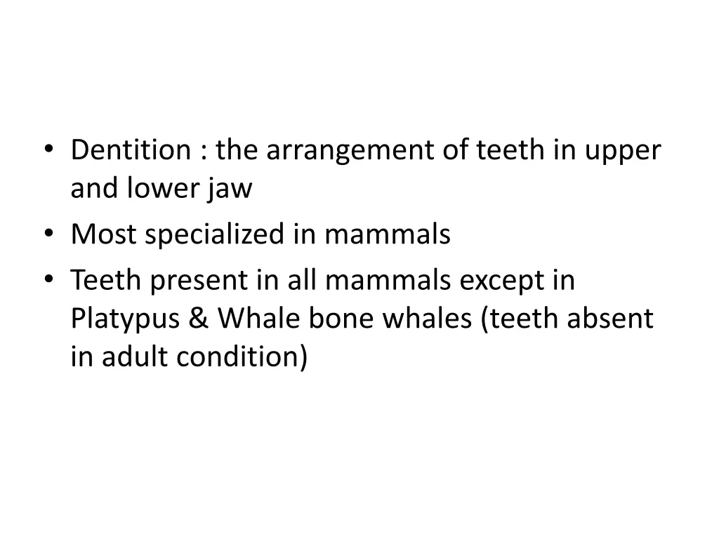 dentition the arrangement of teeth in upper