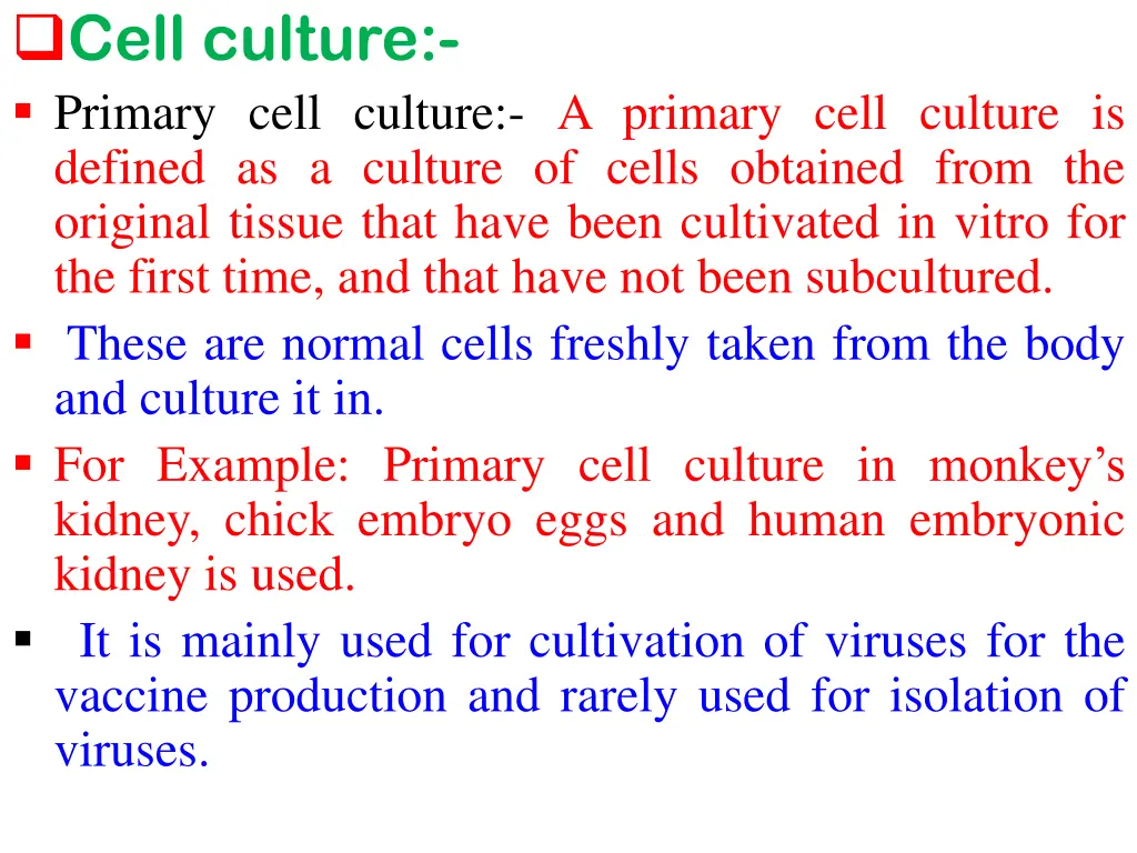 cell culture primary cell culture a primary cell