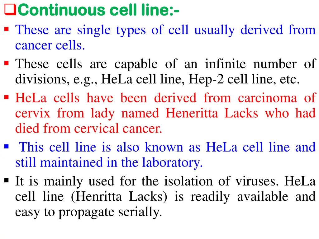 continuous continuous cell these are single types