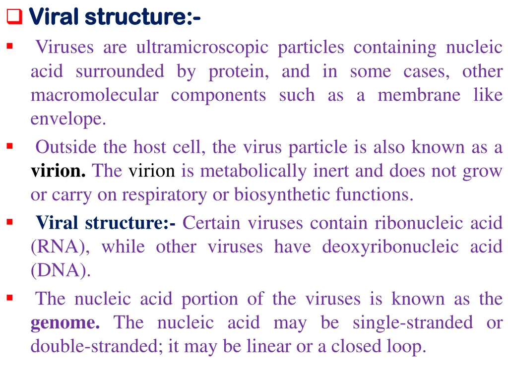 viral viral structure structure viruses