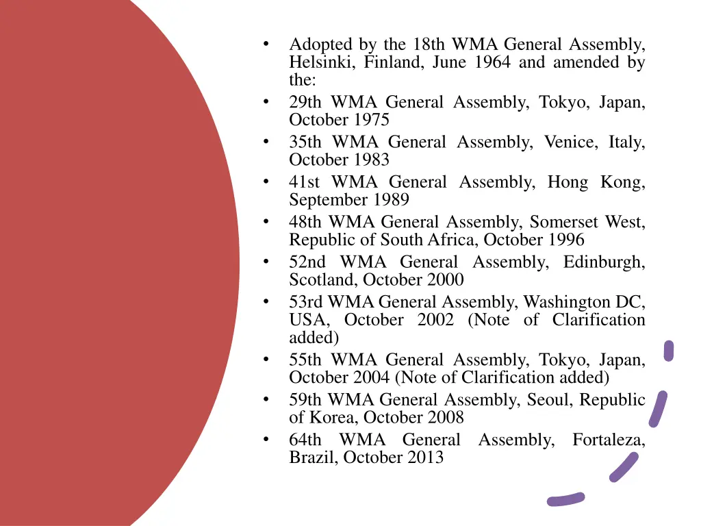 adopted by the 18th wma general assembly helsinki