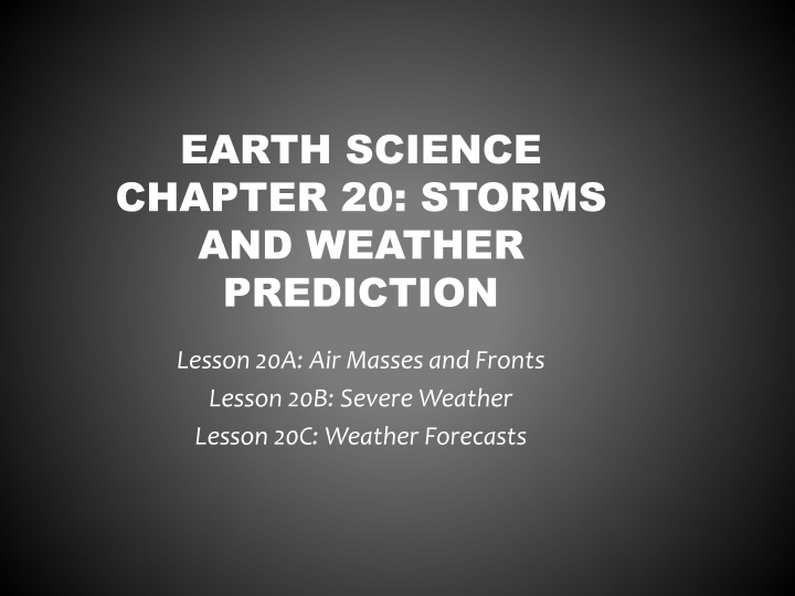 earth science chapter 20 storms and weather