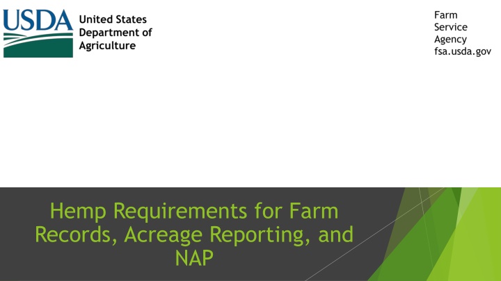 hemp requirements for farm records acreage