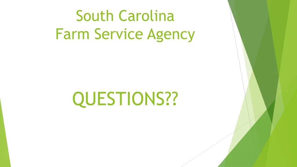 south carolina farm service agency