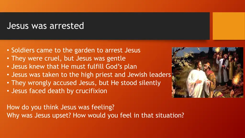 jesus was arrested