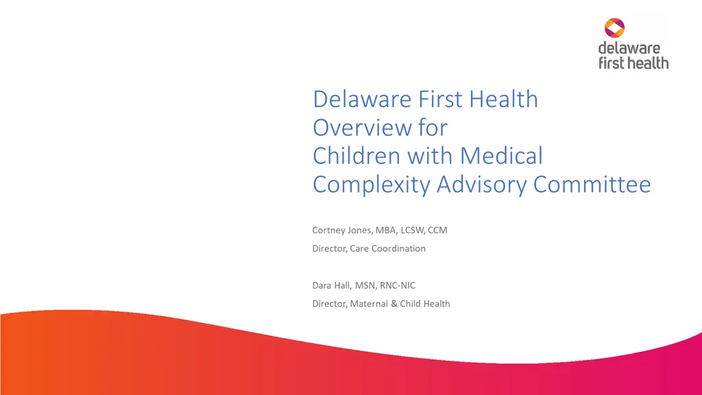 delaware first health overview for children with