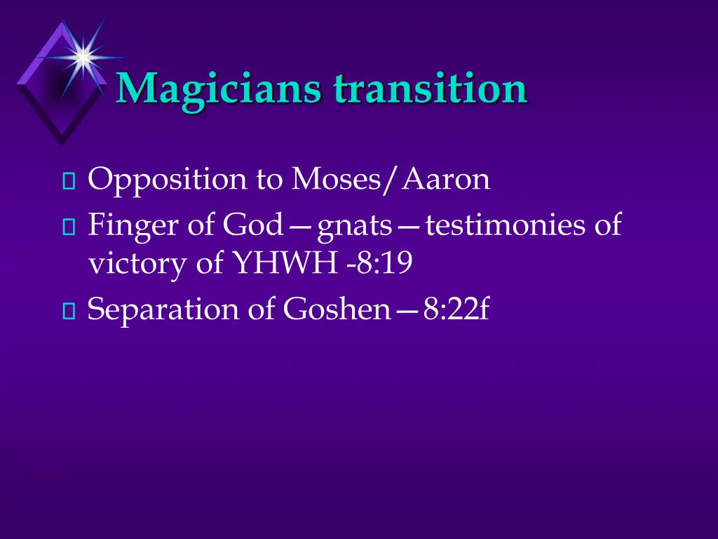 magicians transition