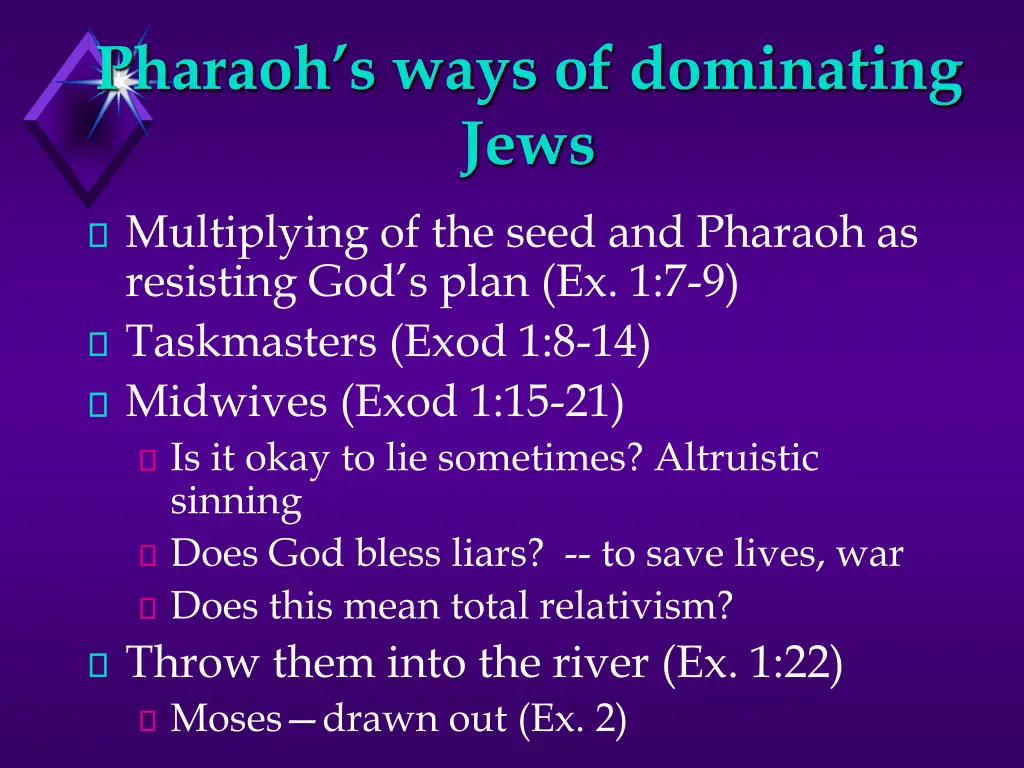 pharaoh s ways of dominating jews