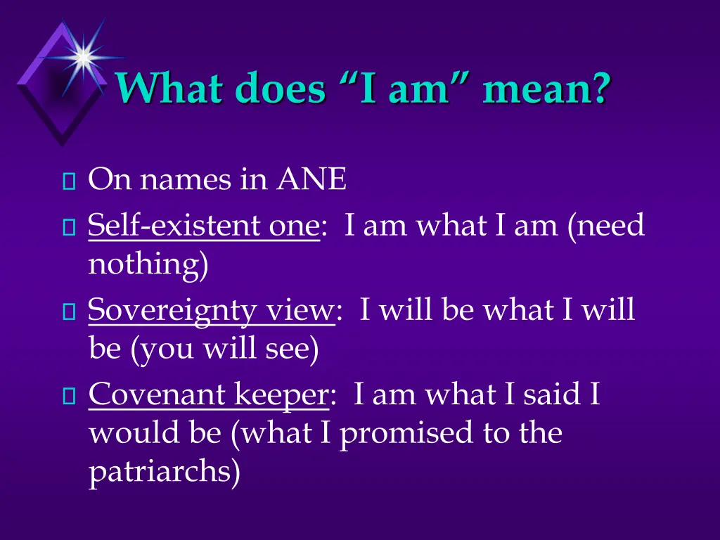 what does i am mean