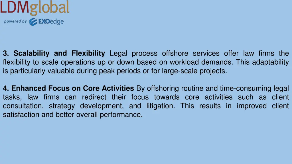 3 scalability and flexibility legal process