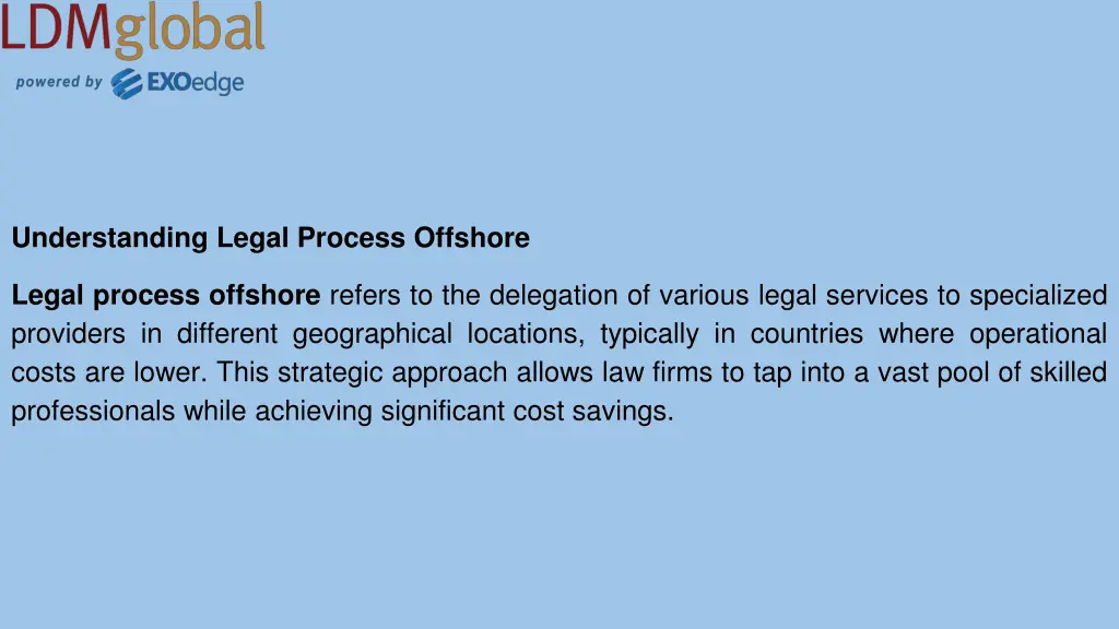 understanding legal process offshore